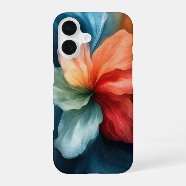 Funda Para iPhone 16 Pétalos Oscuros (Reverso )