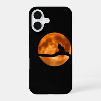 Funda Para iPhone 16 Phonecase de gato de la luna