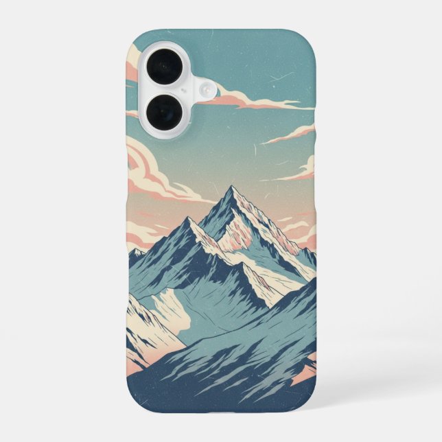 Funda Para iPhone 16 Picos cubiertos de nieve antiguos (Reverso )
