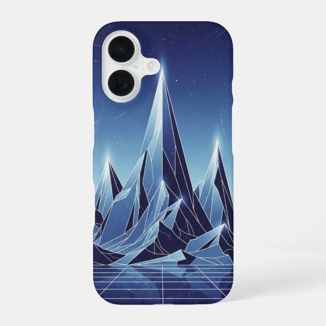 Funda Para iPhone 16 Picos de Cristal Retro (Reverso )