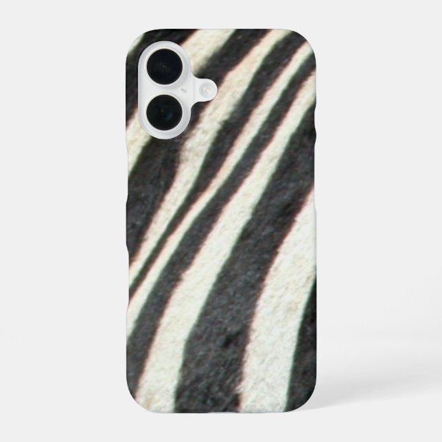 Funda Para iPhone 16 piel de cebra (Reverso )