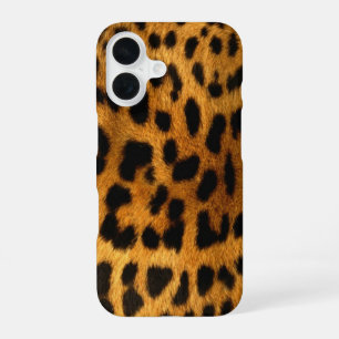 Funda Para iPhone 16 Piel de leopardo falsa