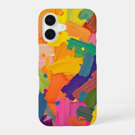 Funda Para iPhone 16 Pincel abstracto