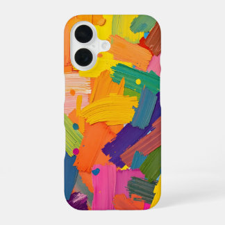 Funda Para iPhone 16 Pincel abstracto