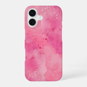 Funda Para iPhone 16 Pink Watercolor Linktree becomes Enlace de árbol