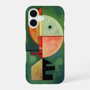 Funda Para iPhone 16 Pintura abstracta ascendente de Kandinsky verde