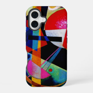 Funda Para iPhone 16 Pintura abstracta de Kandinsky en azul