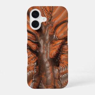 Funda Para iPhone 16 Pintura Intrincada del Árbol de Giro