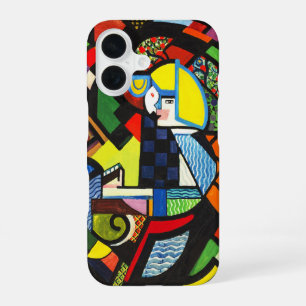 Funda Para iPhone 16 Pintura Modernista Geométrica Abstracta Colorida
