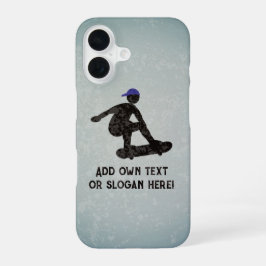 Funda Para iPhone 16 Pistas de patinaje - Skateboarding y tu texto / no