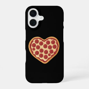 Funda Para iPhone 16 Pizza Corazón Forma Lindo Día de San Valentín