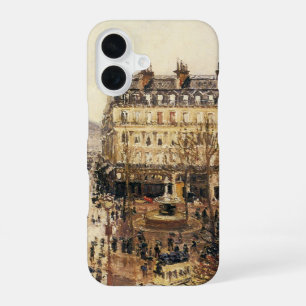 Funda Para iPhone 16 Place du Theatre Francais, París Lluvia por Pissar