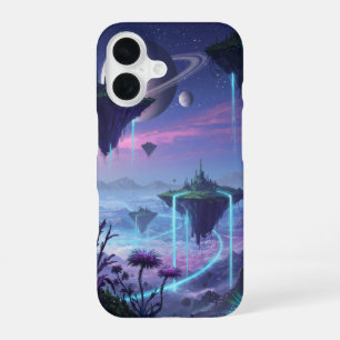 Funda Para iPhone 16 Planeta alienígena tiene islas flotantes de antigr