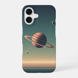 Funda Para iPhone 16 Planeta Estilizado Vintage