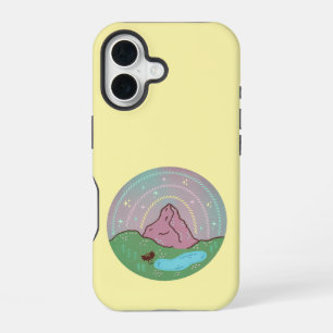 Funda Para iPhone 16 Planeta natal de Mothman Arte de folclore cósmic