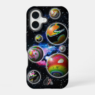 Funda Para iPhone 16 Planetoides Duros