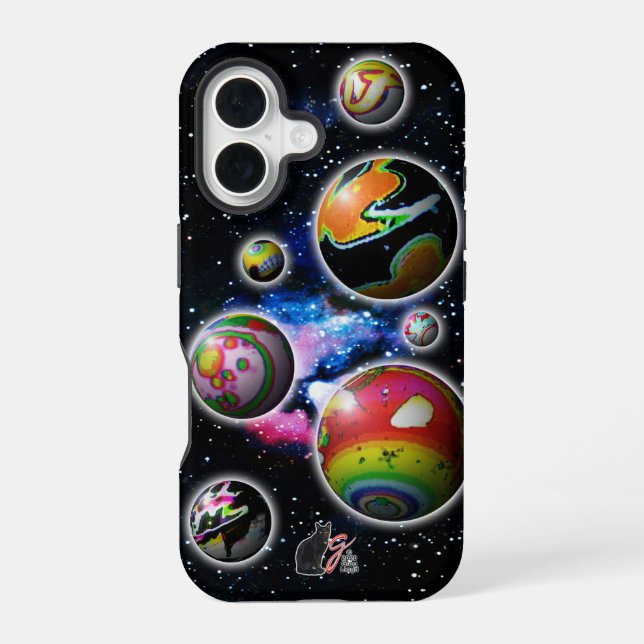 Funda Para iPhone 16 Planetoides Duros (Reverso )