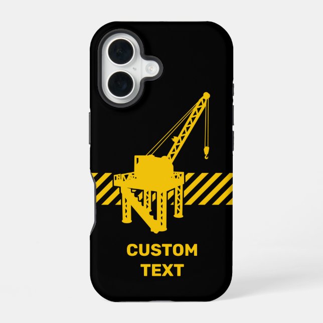 Funda Para iPhone 16 Plataforma de Construcción (Reverso )