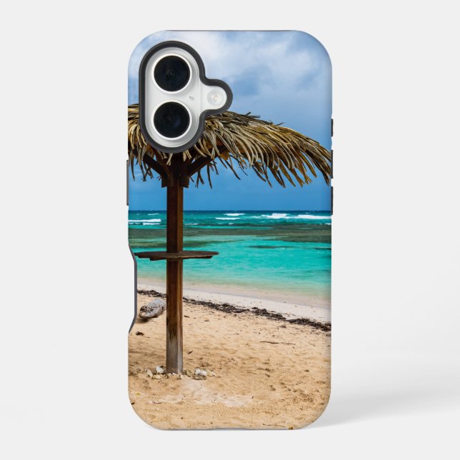 Funda Para iPhone 16 playa Anse des Rochers (Reverso )