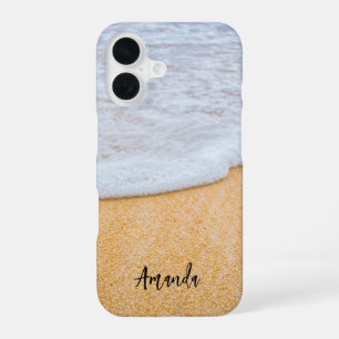 Funda Para iPhone 16 Playa de arena con un poco de espuma