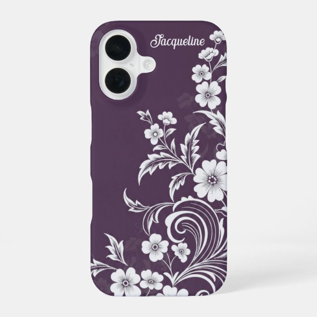 Funda Para iPhone 16 Plum Bloom Grace (Reverso )