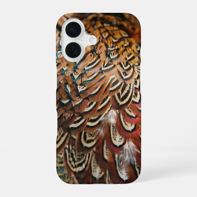 Funda Para iPhone 16 Plumas de faisán (Reverso )