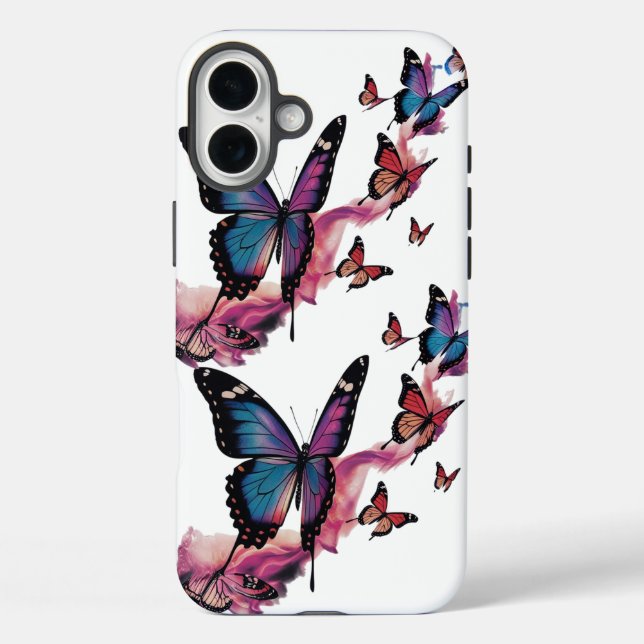 Funda para iPhone 16 Plus Butterfly Flow - Transfo (Reverso )
