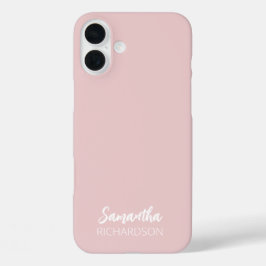 Funda para iPhone 16 Plus con nombre en letra scri