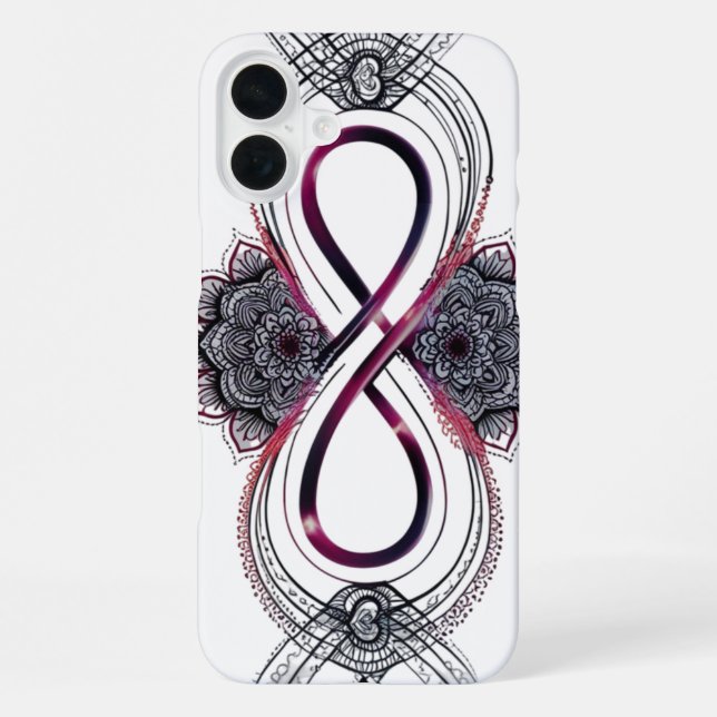 Funda para iPhone 16 Plus Mandala de Amor Infinito (Reverso )