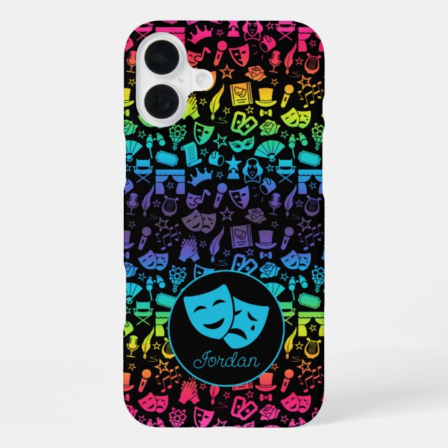 Funda para iPhone 16 Plus Rainbow Theatre Lover (Reverso )