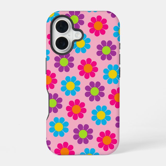 Funda Para iPhone 16 Poder de flor pop (Reverso )