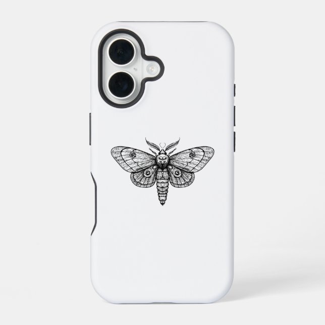 Funda Para iPhone 16 Polilla (Reverso )