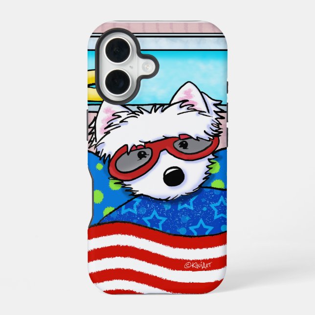 Funda Para iPhone 16 Poolboy Westie (Reverso )