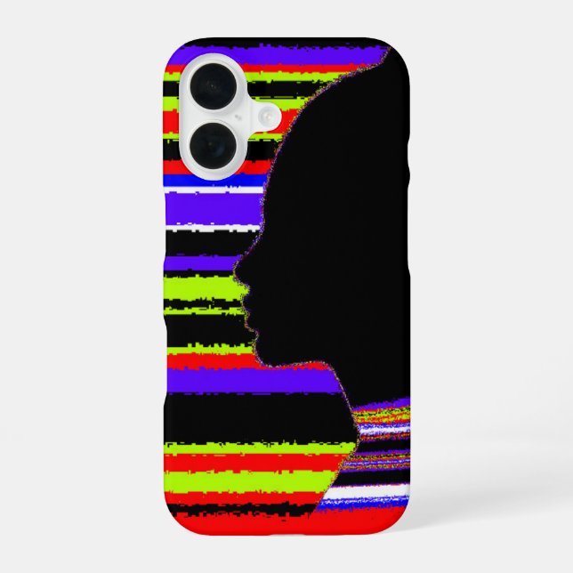 Funda Para iPhone 16 Pop Art Silhouette (Reverso )