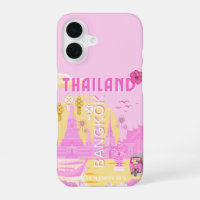 Póster de viaje a Bangkok Tailandia | Arte retro r