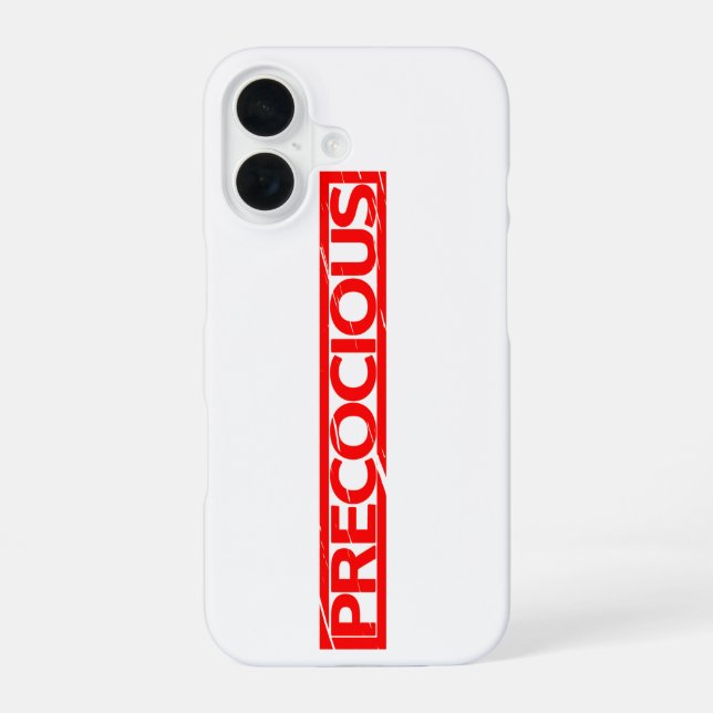 Funda Para iPhone 16 Precociosa Estampilla (Reverso )