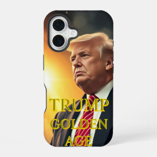 FUNDA PARA iPhone 16 PRESIDENTE DONALD TRUMP EDAD DE ORO