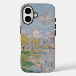 Funda Para iPhone 16 Primavera por el Sena de Monet Impresionista