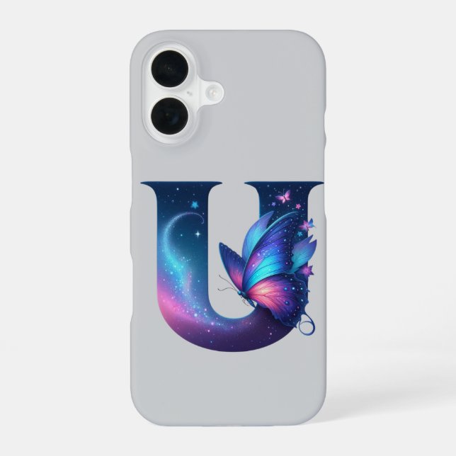 Funda Para iPhone 16 Primera inicial (Reverso )