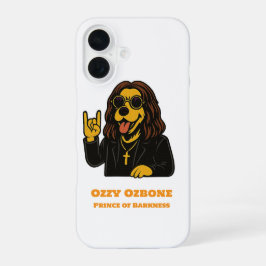 Funda Para iPhone 16 Prince of Barkness Funny Rock Dog Phone Case