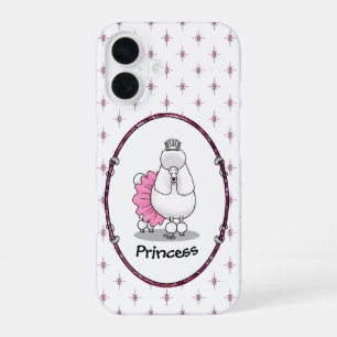 Funda Para iPhone 16 Princesa Poodle Perro Bailarina de Ballet Divertid