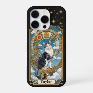 Funda para iPhone 16 Pro Carta de Tarot de Gato