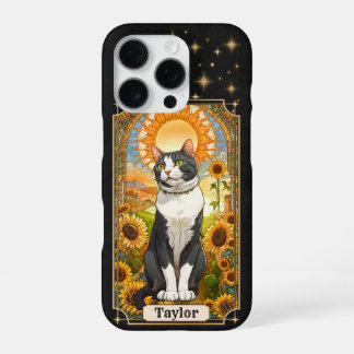 Funda para iPhone 16 Pro Carta Tarot del Gato Sol