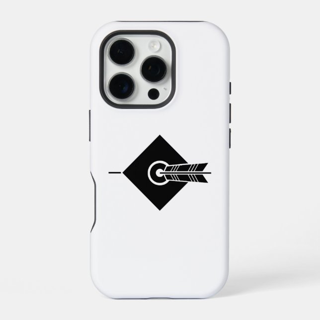 Funda para iPhone 16 Pro Cases con diseño de flech (Reverso )