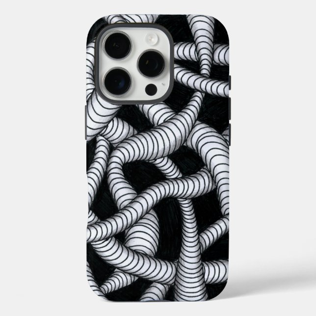 Funda para iPhone 16 Pro con Patrón de Tentáculo A (Reverso )