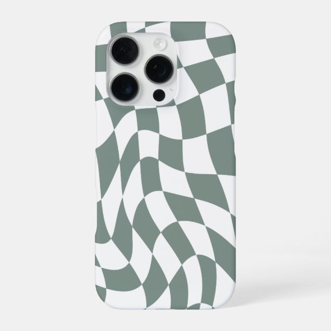 Funda para iPhone 16 Pro con tablero de ajedrez ve (Reverso)