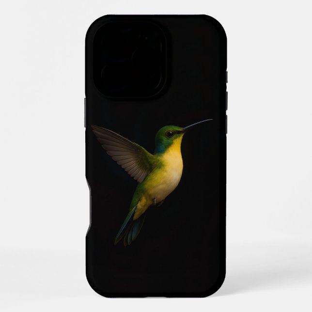 Funda para iPhone 16 Pro Max Black 4 Luxe, pájaros (Reverso )