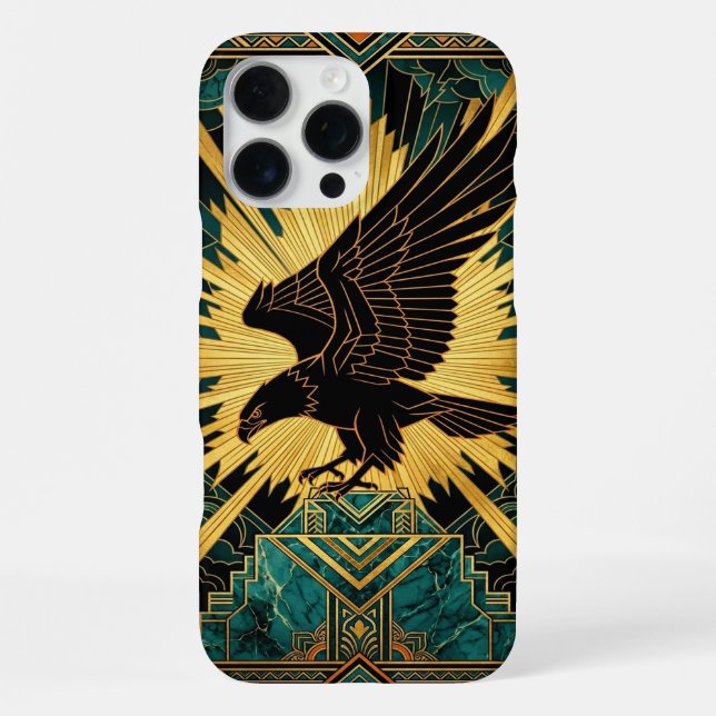 Funda para iPhone 16 Pro Max Black Gold Teal | Maj (Reverso )