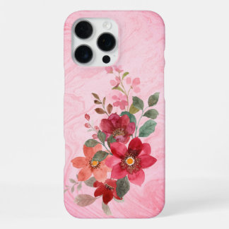 Funda para iPhone 16 Pro Max con diseño de flores