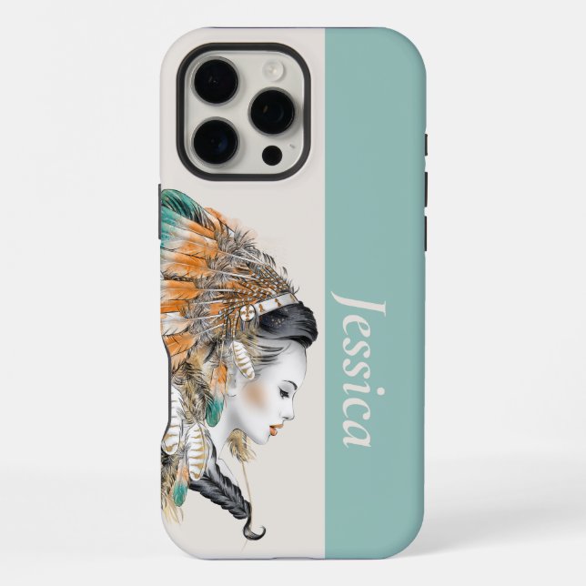Funda para iPhone 16 Pro Max de Nativo Americano (Reverso )